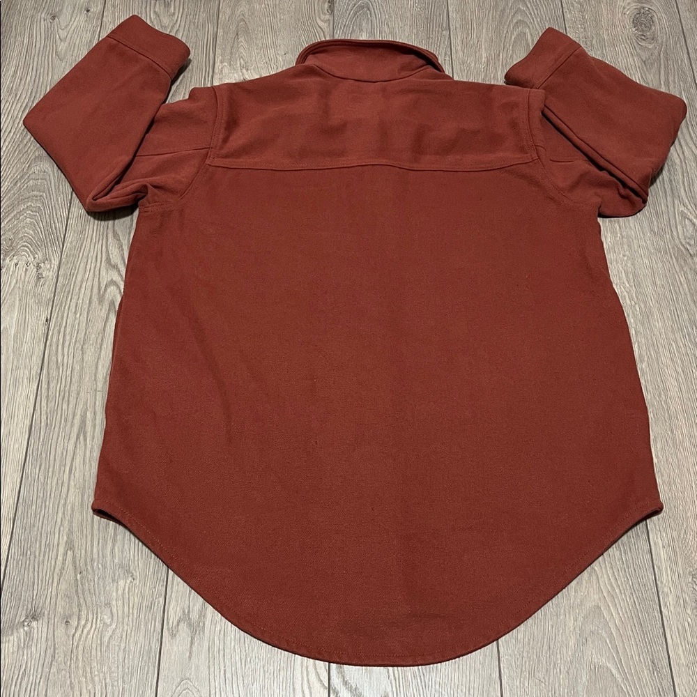 OLD NAVY Utility Shacket Wool Blend Size XL Rust - Picture 6 of 9